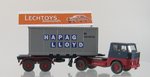 #10# Wiking 1:87,Wiking 1:87, Henschel HS 14/16 + 20ft Container Hapag Lloyd, silber, Sondermodell